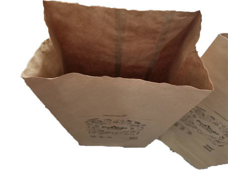 50kg 60gsm Neme Dayanıklı Yapıştırılmış Vana Çok Duvarlı Çim Kağıt Torbalar