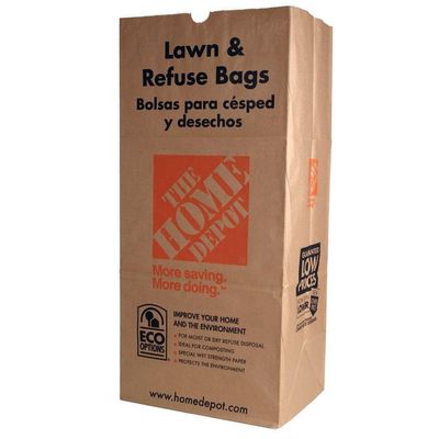 Bahçe Atıkları 5 Paket 10 Paket Kağıt Çim ve Çöp Torbası