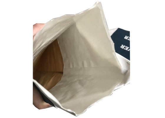 Beyaz Karbon Siyah Silika İçin Valf Ağzı 25Kg Çok Katmanlı Kraft Kağıt Torba