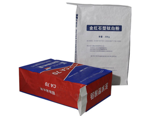 120g / M2 Kraft Kağıt Yapıştırılmış Vana Torbaları Alçı Sıva İçin Çimento Paketleme Torbaları