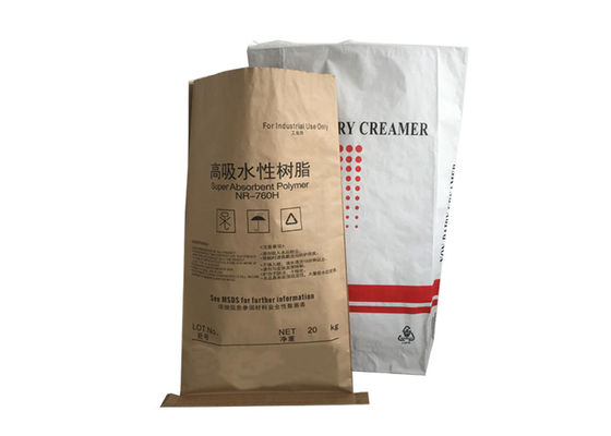 blok alt Pe Film Kraft kağıt Ambalaj Torbaları kağıt torba endüstriyel kullanım