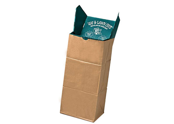 125gsm Çok Duvarlı Kraft Kağıt Torbalar Özel Logo ile Ağır Hizmet Tipi Atık Torbaları