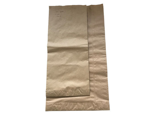 Geri Dönüşümlü Kahverengi Veya Sarı Kraft Kağıt Torbalar Kraft Kağıt Torba Pet Yem Paketleme Torbası