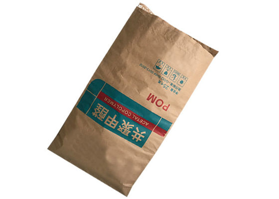 Endüstriyel Çok Katmanlı Kraft Kağıt Torba Ücretsiz Örnek 15kg 20kg 25kg