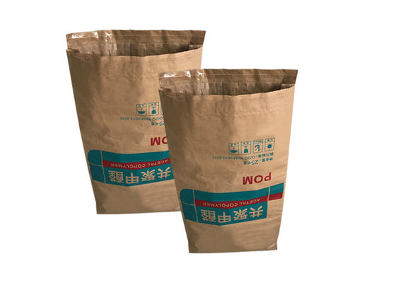 60g-120g / M2 Çimento Paketleme Trapez Ağız İçin Açık Ağız Kağıt Torbalar