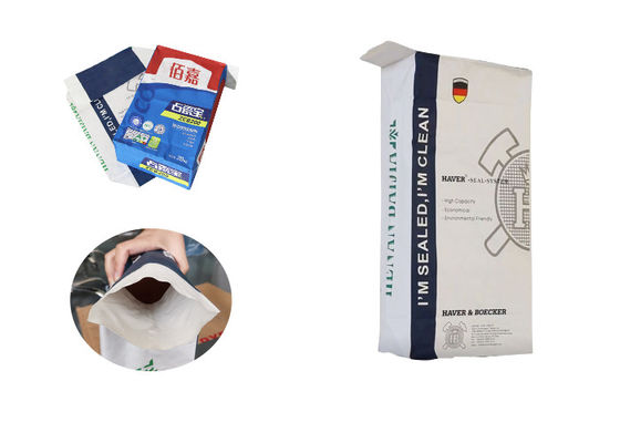 Prejelatinize Nişasta Kraft Kağıt Torba 15kg 20kg 25kg Kağıt Valf Torbaları
