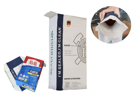 Kraft Kağıt Yapıştırılmış Valf Torbaları 20kg 25kg Demineralize Peynir Altı Suyu Tozu