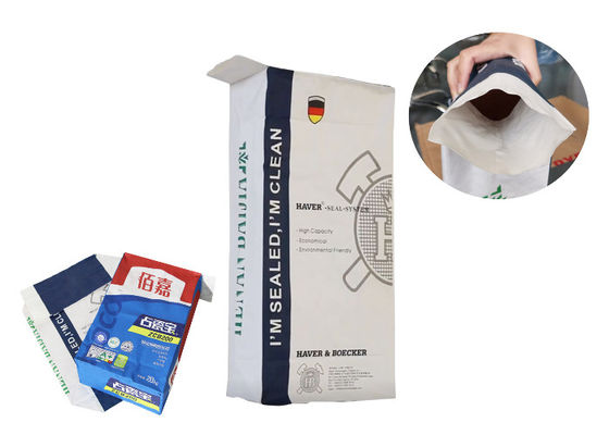 Un Paketleme için Gıda Sınıfı Çok Duvarlı Kraft Kağıt Torbalar 5Kg 10kg 20kg