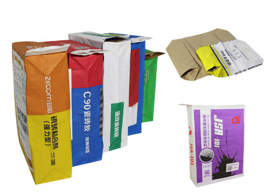 Prejelatinize Nişasta Kraft Kağıt Torba 15kg 20kg 25kg Kağıt Valf Torbaları