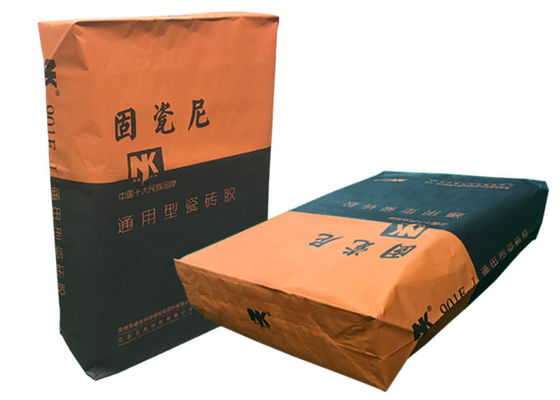 Macun Tozu için Endüstriyel Çok Katmanlı Kağıt Torbalar Oluşturma 15kg 20kg 25kg