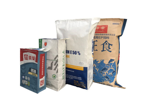 25kg 50kg Kraft Vana Kağıt Torbalar Kil Alçı Sıva Harcı Toz Boş Blok Alt