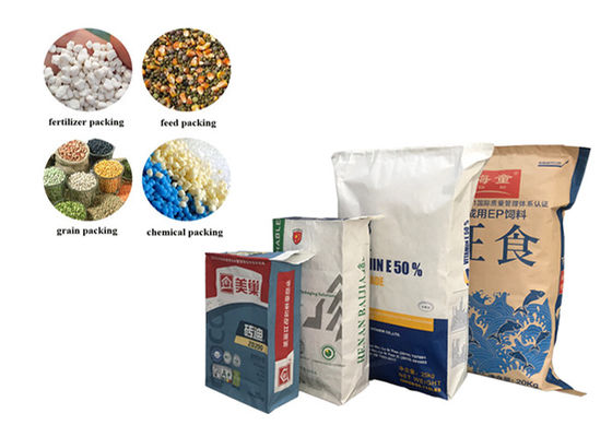 Özelleştirilmiş Geri Dönüştürülebilir Neme Dayanıklı Kağıt Vana Torbası Yapı Malzemesi Paketleme Torbası