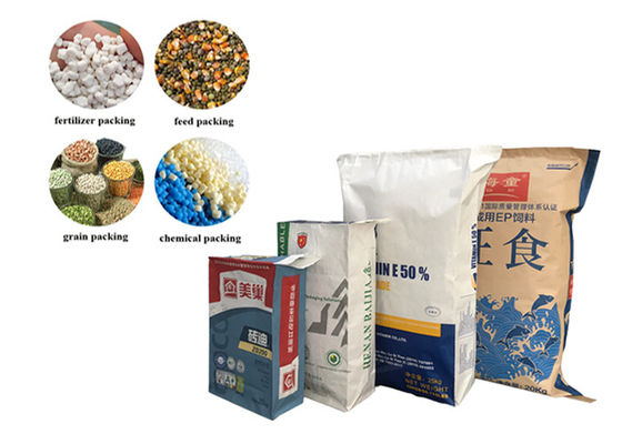 Gıda Yem Maddeleri için 10kg 20kg 25kg 50kg Endüstriyel Kullanım Vana Kraft Kağıt Torbalar