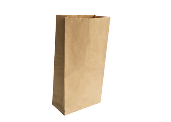 Çevre Dostu Nem Korumalı 2 Katlı Çok Renkli Baskılı Kömür Kömürü İçin 10kg Kraft Kağıt Torbalar