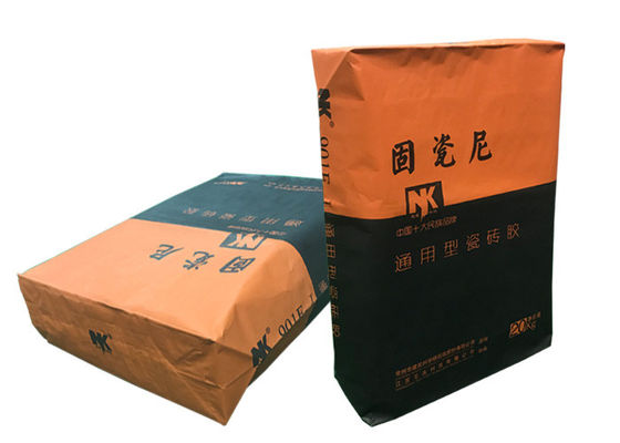 25kg Kraft Kağıt Vana Çimento Ambalaj Torbaları 50kg Kraft Kağıt Çimento Kağıt Torba
