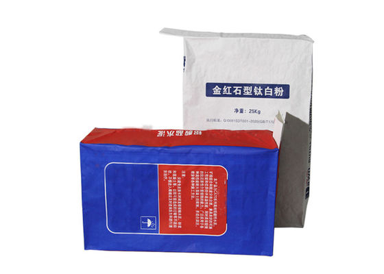 25kg Kraft Kağıt Torba 20kg 25kg Özelleştirilmiş Kraft Kağıt Un Paketleme Torbası
