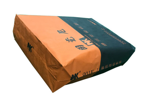 Özel Logo 25kg Çok Duvar Kağıdı Torbaları Kraft Vana Çimento Paketleme Torbaları 50kg