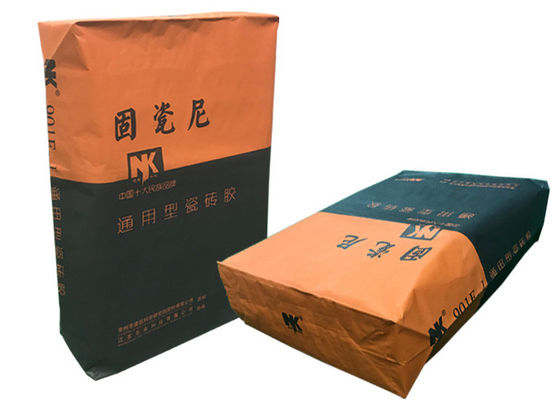 25kg Kraft Kağıt Torba Vana Çanta Yapışkan Malzeme Paketleme Torbası
