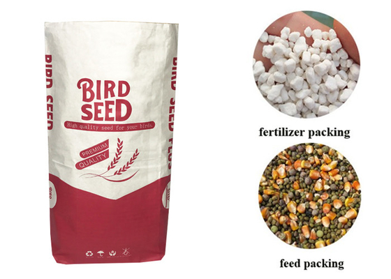 20kg 25kg Un Nişastası Çok Duvarlı Kraft Kağıt Torbalar