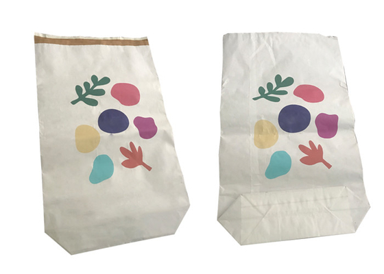 Reçine Kimyasal Süt Ürünleri Kreması Kraft Kağıt Ambalaj Torbası Özel Logo 25KG