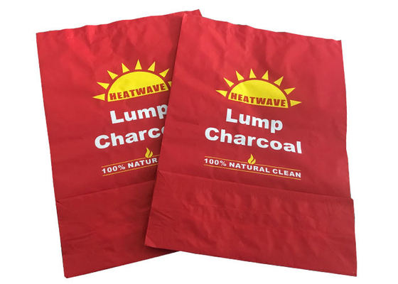 Kömür Paketleme İçin Özel Logo Baskı Kraft Kağıt Paketleme Torbaları