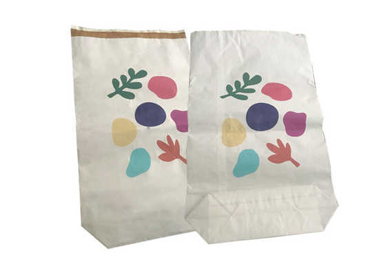 Pinch Alt Endüstriyel Kağıt Torba 20KG 25kg Süt Ürünleri Kreması İçin